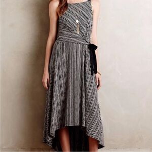 Maeve Anthropologie sleeveless dress with side tie EUC hi-low